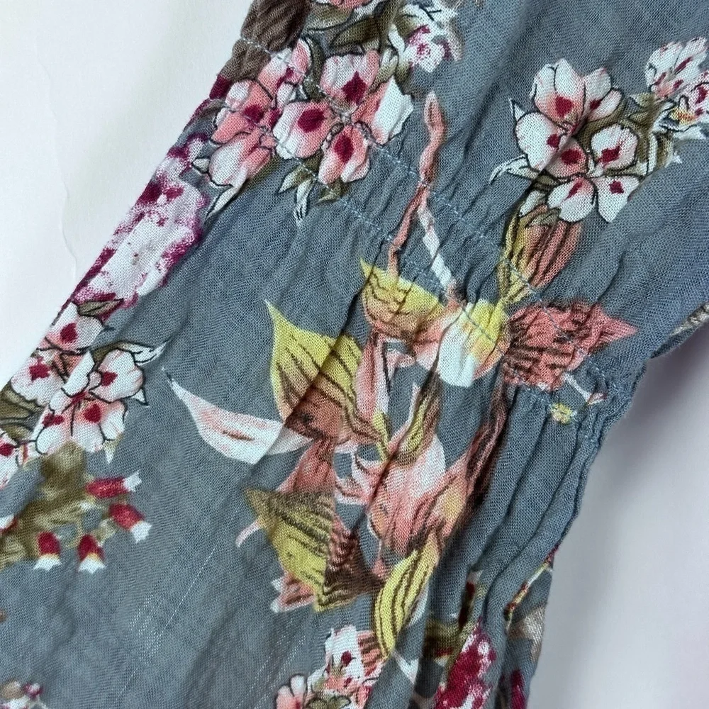 Women's Floral Poetic Sleeve Mini Dress - Picture 7 of 9